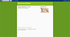 Desktop Screenshot of burmaloveburma.blogspot.com