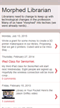Mobile Screenshot of morphedlibrarian.blogspot.com