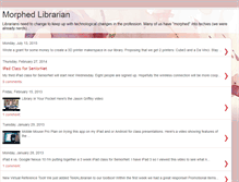 Tablet Screenshot of morphedlibrarian.blogspot.com