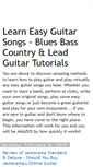 Mobile Screenshot of lessons-easyguitarsongs.blogspot.com