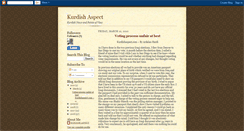 Desktop Screenshot of kurdishaspect.blogspot.com