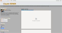 Desktop Screenshot of claude-rener.blogspot.com