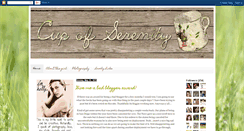 Desktop Screenshot of cupofserenity.blogspot.com