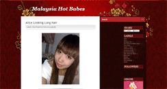 Desktop Screenshot of malaysiahotbabespics.blogspot.com