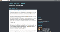 Desktop Screenshot of geekversusguitar.blogspot.com