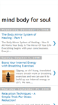 Mobile Screenshot of mindbodyforsoul.blogspot.com