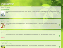 Tablet Screenshot of namakunadhirah.blogspot.com