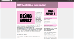 Desktop Screenshot of beingaudrey.blogspot.com