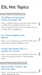 Mobile Screenshot of eslhottopics.blogspot.com