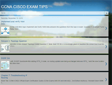 Tablet Screenshot of ccnaciscoexamtips.blogspot.com