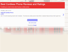 Tablet Screenshot of cordless-telephone-reviews.blogspot.com