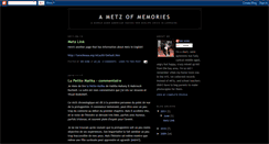 Desktop Screenshot of metzmemories.blogspot.com