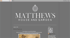 Desktop Screenshot of matthewshouseandgarden.blogspot.com