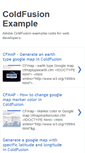 Mobile Screenshot of coldfusion-example.blogspot.com
