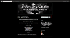 Desktop Screenshot of beforethecreation.blogspot.com