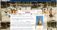 Desktop Screenshot of famoustraveldestinationinthailand.blogspot.com