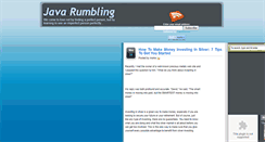 Desktop Screenshot of javarumbling.blogspot.com