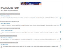 Tablet Screenshot of knuckleheadfaith.blogspot.com