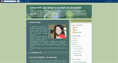 Desktop Screenshot of comovivirconcancer.blogspot.com