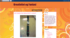 Desktop Screenshot of kreativitetogfantasi.blogspot.com