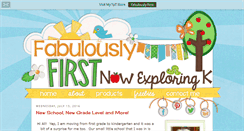 Desktop Screenshot of fabulouslyfirst.blogspot.com