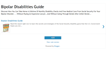 Tablet Screenshot of bipolardisabilitiesguide.blogspot.com