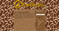 Desktop Screenshot of kwelanga2010.blogspot.com