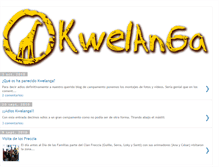 Tablet Screenshot of kwelanga2010.blogspot.com