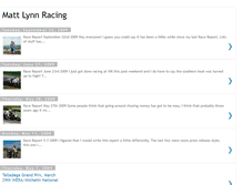 Tablet Screenshot of mattlynnracing.blogspot.com