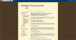 Desktop Screenshot of pistaccioproducciones.blogspot.com