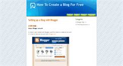 Desktop Screenshot of howtocreateablogforfree.blogspot.com