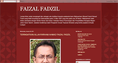 Desktop Screenshot of faizal-fadzil.blogspot.com