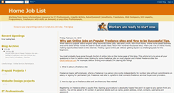 Desktop Screenshot of home-job-list.blogspot.com