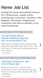 Mobile Screenshot of home-job-list.blogspot.com