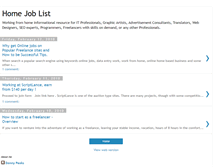 Tablet Screenshot of home-job-list.blogspot.com