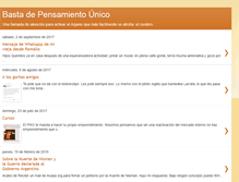 Tablet Screenshot of bastadepensamientounico.blogspot.com