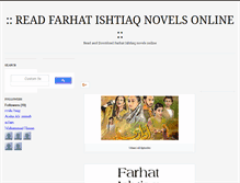 Tablet Screenshot of farhatishtiaqnovels.blogspot.com