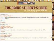 Tablet Screenshot of brokestudentguide.blogspot.com