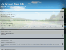 Tablet Screenshot of lifeisgoodteamsite.blogspot.com