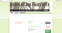 Desktop Screenshot of michiganjobfairs.blogspot.com