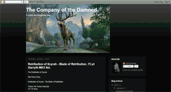 Desktop Screenshot of companyofthedamned.blogspot.com