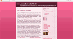 Desktop Screenshot of jennsownlittleworld.blogspot.com