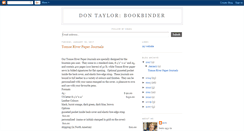 Desktop Screenshot of dontaylorbookbinder.blogspot.com