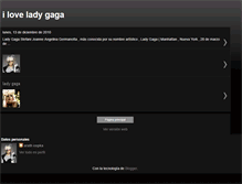 Tablet Screenshot of iloveladygaga456987123.blogspot.com