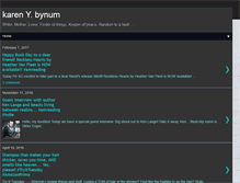 Tablet Screenshot of karenbynum.blogspot.com