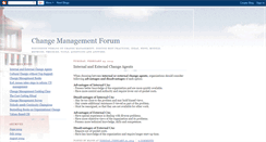 Desktop Screenshot of changemanagementforum.blogspot.com