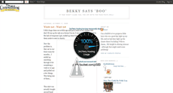 Desktop Screenshot of bekkysaysboo.blogspot.com