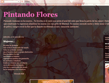 Tablet Screenshot of pintandoflores.blogspot.com