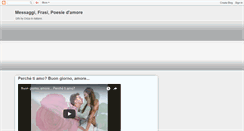 Desktop Screenshot of messaggi-damore.blogspot.com
