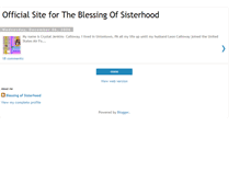 Tablet Screenshot of blessingofsisterhood.blogspot.com